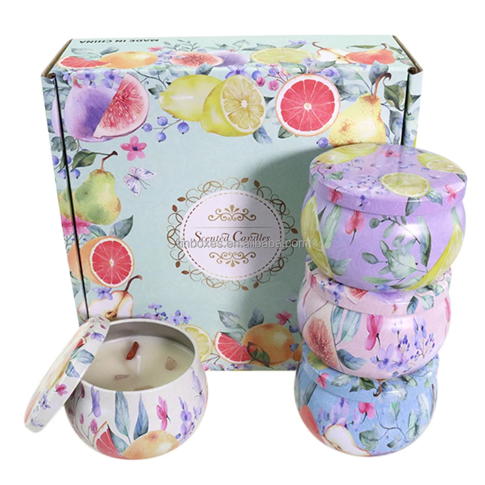 Custom Tin Candle with Logo | 2-Set MOQ | SGS Certified