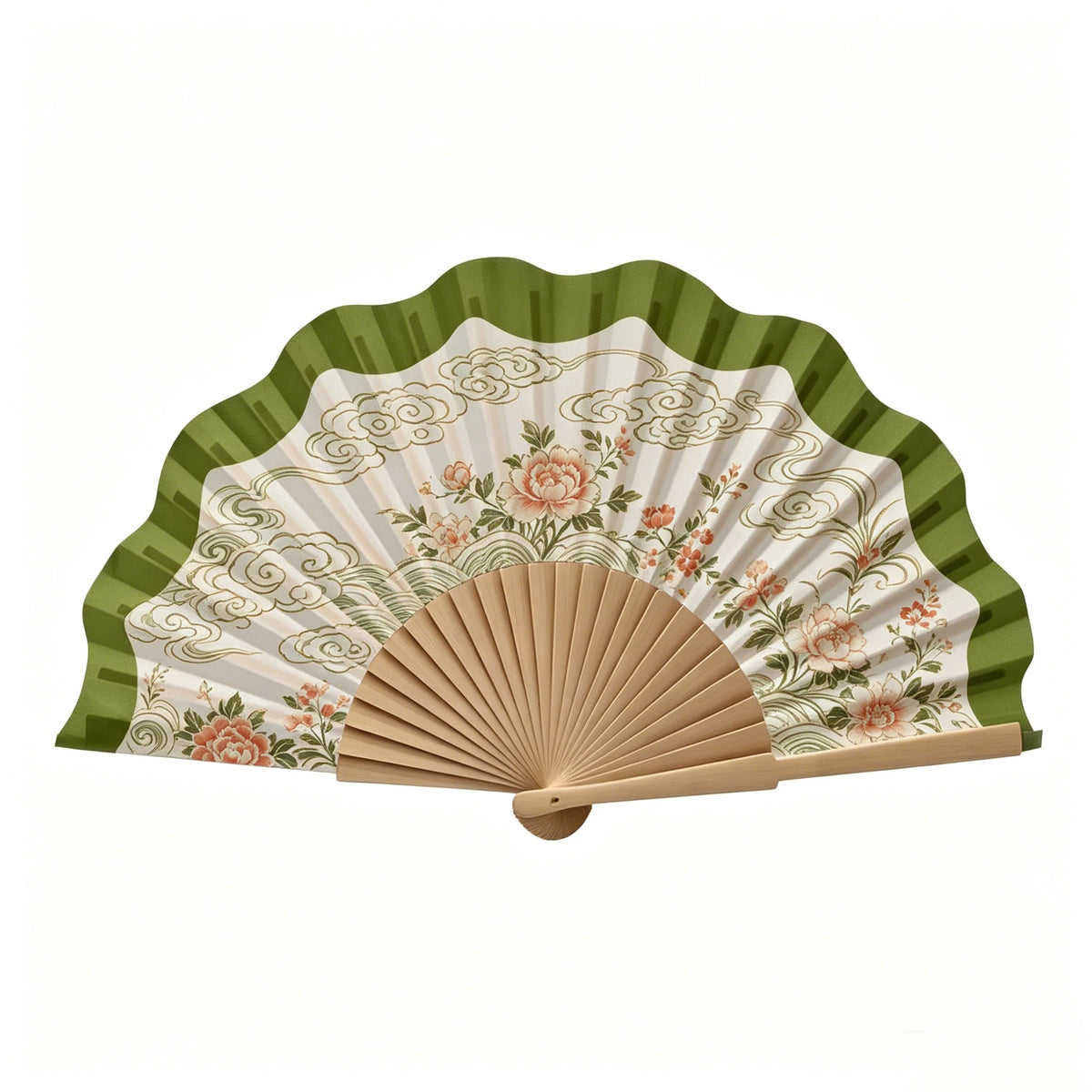 Custom Logo Bamboo Folding Hand Fan for Wedding and Holiday Gifts