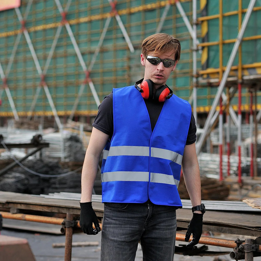 Custom Safety Vest CE EN20471 120gsm Reflective Vest with Logo Customization