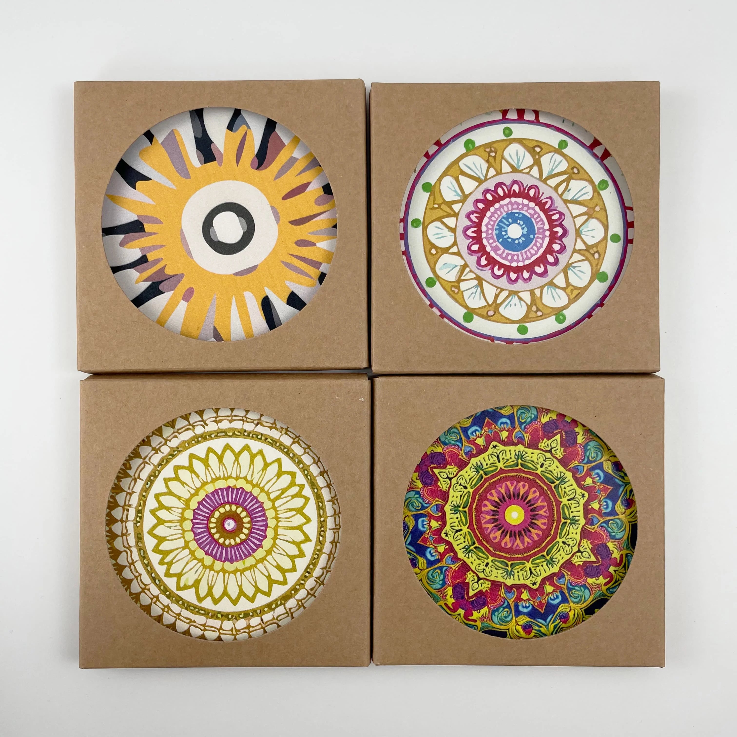 Custom Ceramic Coasters with Cork Base | Sublimation Print MOQ 100