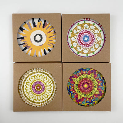 Custom Ceramic Coasters with Cork Base | Sublimation Print MOQ 100