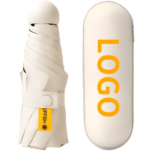 Custom 5-Fold Mini Umbrella | Pocket Umbrella with Logo | Corporate Gifts