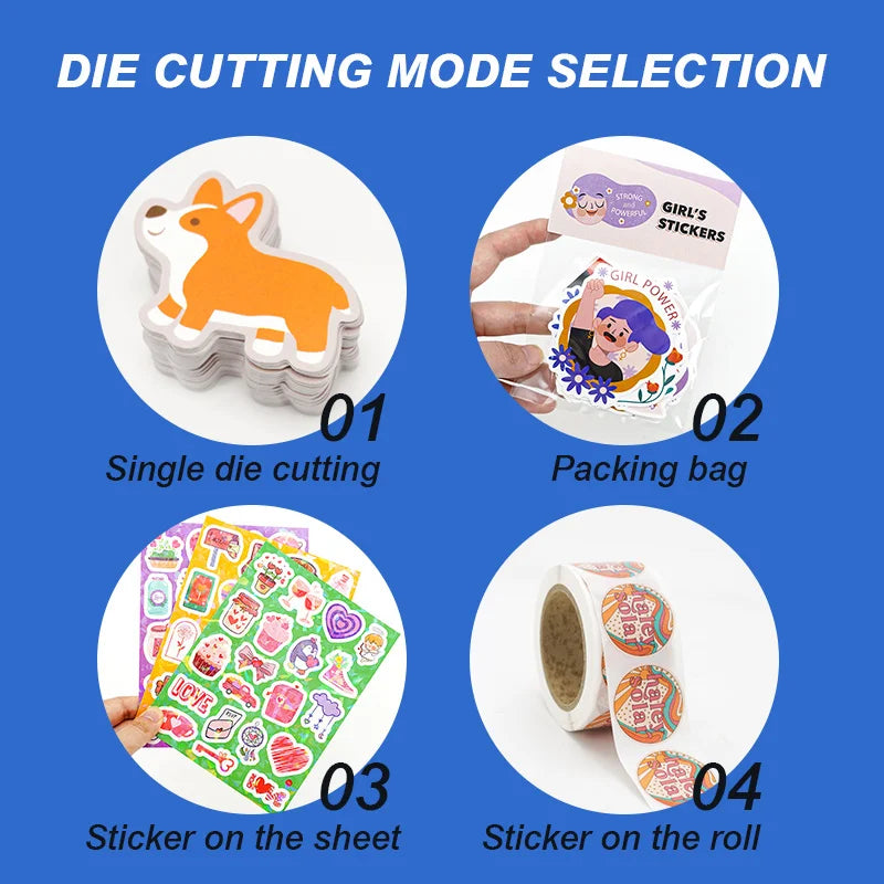 Custom Vinyl Die Cut Stickers with Logo | MOQ 100 Pcs