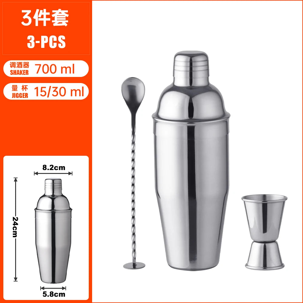16-Piece Barware Set with Bamboo Stand | 700ml Shaker | 100 MOQ