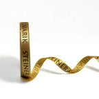 Custom Printed Satin Ribbon | 64 Colors | Gold Foil Logo | 5000m MOQ