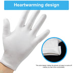 Custom 100% Cotton Gloves: Needle Detection, Breathable, Lightweight for Jewelry & Inspection