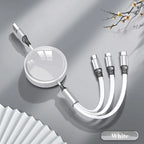 Custom Multi-Connector Charging Cable with Printed Logo Disc
