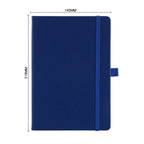 A5 PU Leather Notebook with Elastic Band and Pen Holder for Office, Meetings and Custom Logo
