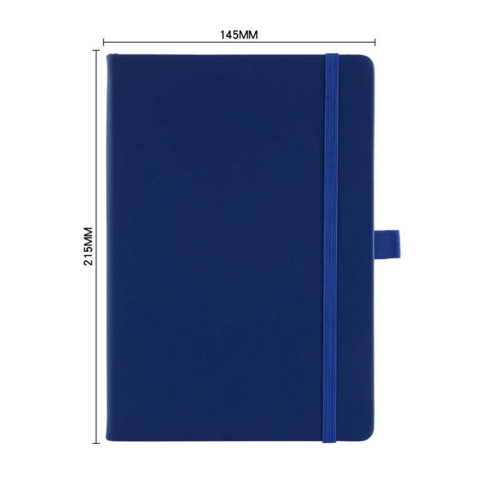 A5 PU Leather Notebook with Elastic Band and Pen Holder for Office, Meetings and Custom Logo