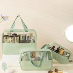 Low MOQ PVC Transparent Makeup Bag | Custom Logo Travel Bag