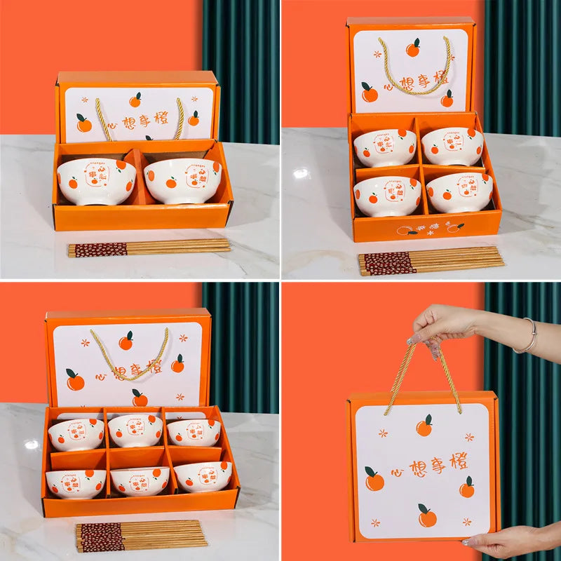 Ceramic Bowl Sets: 20 MOQ, Under-Glazed, Gift Box | Wedding & Corporate Tableware Gifts