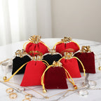 Custom Velvet Drawstring Jewelry Bags | 0.005kg Storage with Stamping