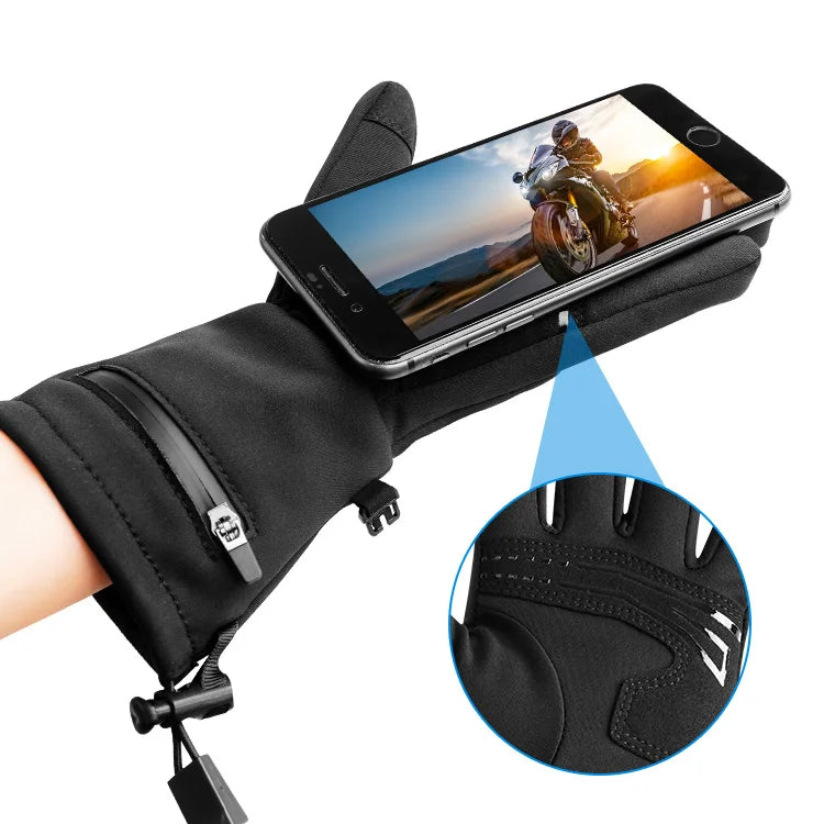 Custom Heated Cycling Gloves with Logo | Rechargeable Battery Warm