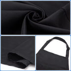 Custom Black Work Apron with Pockets for Baristas, Hair Stylists, Salons, Kitchens, and Creative Studios