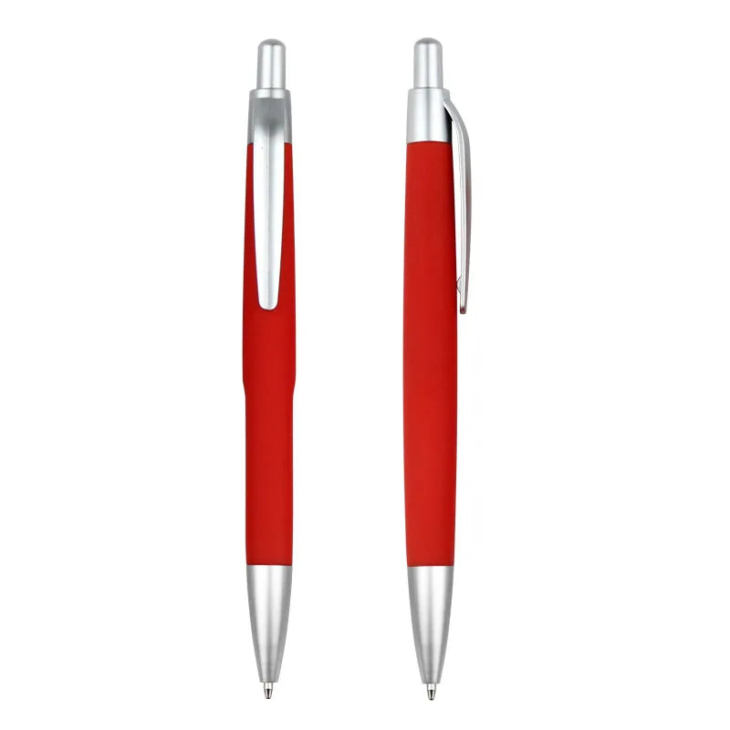 Custom Rubber Coated Pen 1.0mm | Orange Promotional Pen | 50pc MOQ