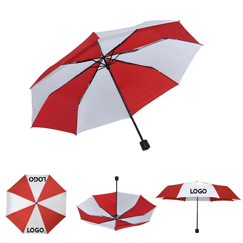 Custom Automatic Umbrella | 1 PC MOQ 190T Pongee Promotional Gift