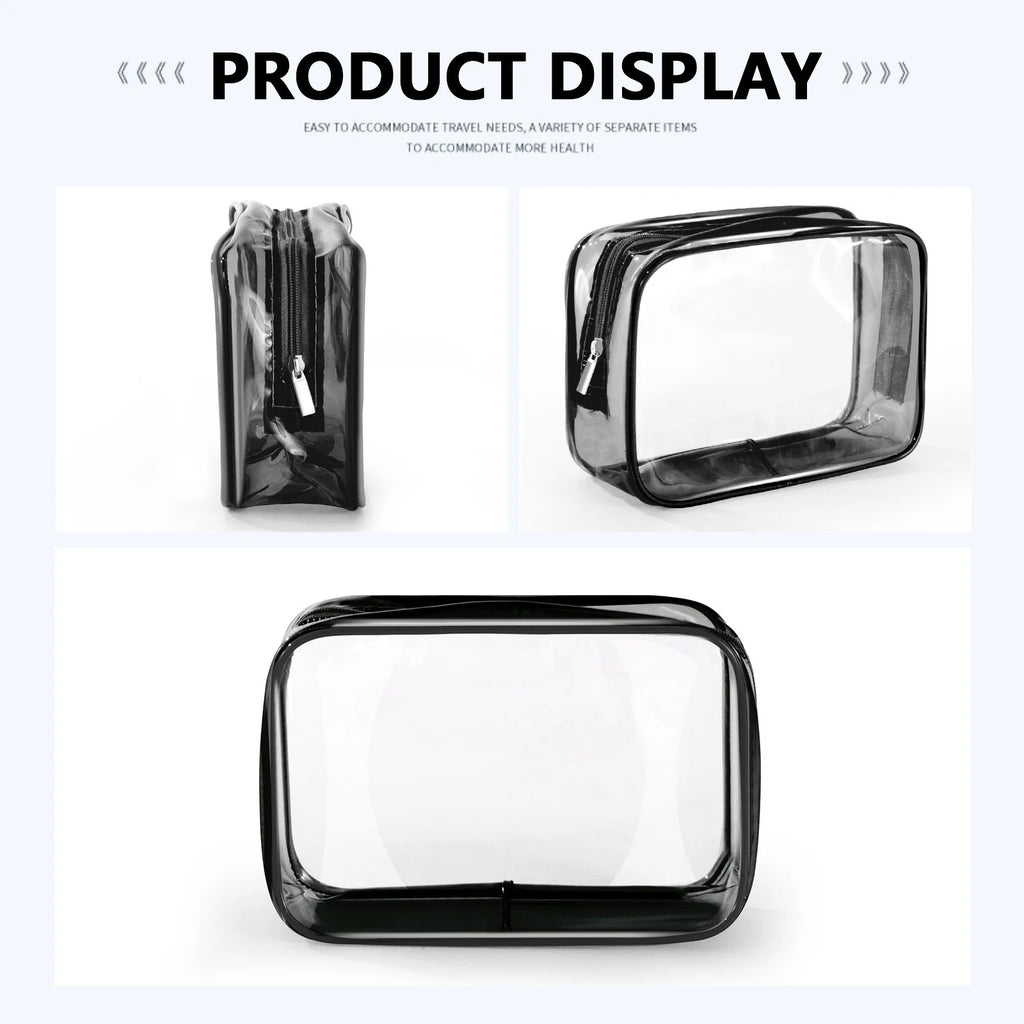 Custom PVC Cosmetic Bags with Logo | 100 MOQ Waterproof Wholesale