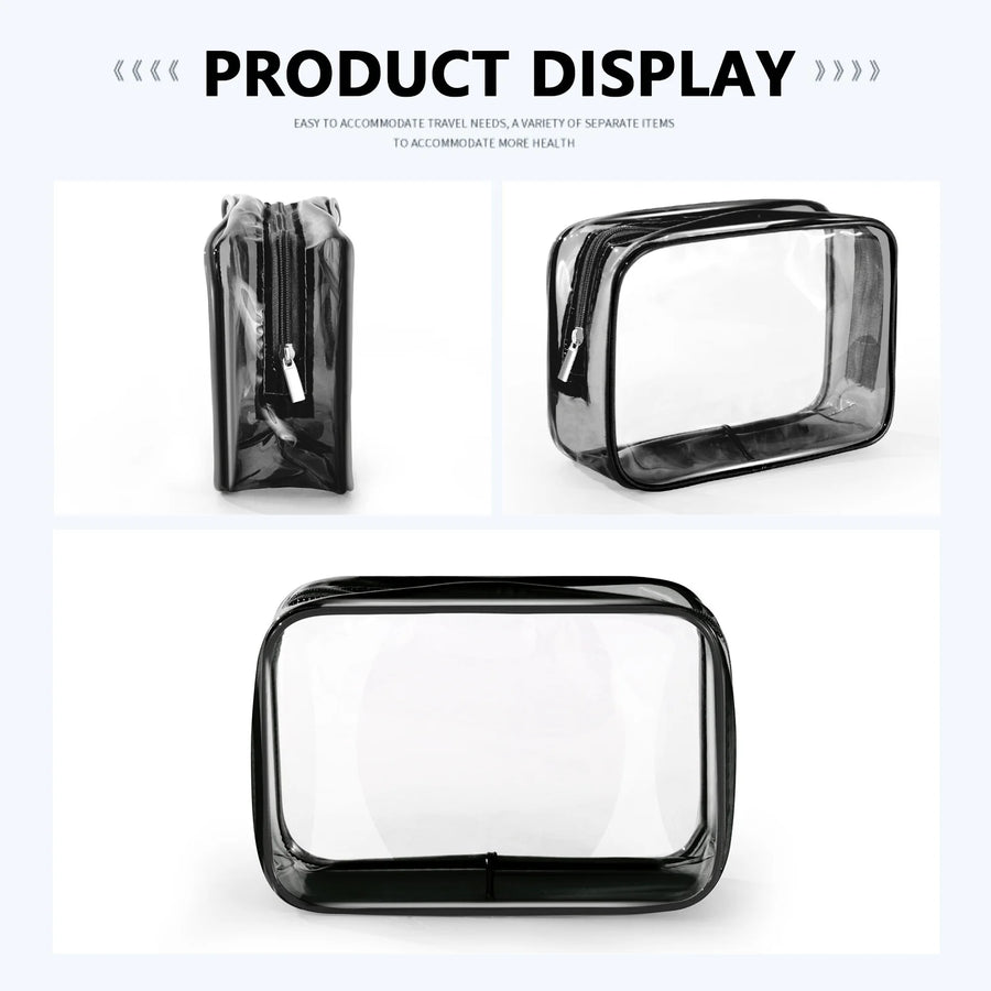 Custom PVC Cosmetic Bags with Logo | 100 MOQ Waterproof Wholesale