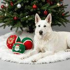 Custom Christmas Dog Toys | 3-Piece Tennis Ball Set | Holiday Pet Gifts