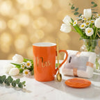 Custom Ceramic Mug Gift Set Wholesale | Towel Spoon Lid Box 50 MOQ