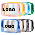 Custom PVC Cosmetic Bags with Logo | 100 MOQ Waterproof Wholesale