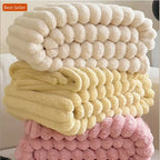 Custom Logo Fleece Throw Blanket | Anti-Pilling MOQ 20