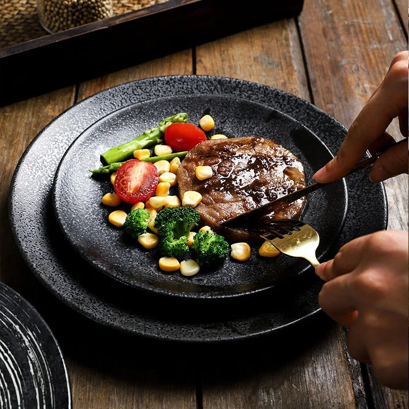 Wholesale Ceramic Plates: 20 MOQ, 3-5 Day Delivery, 6-10 Inch | Restaurant Dessert & Steak Tableware