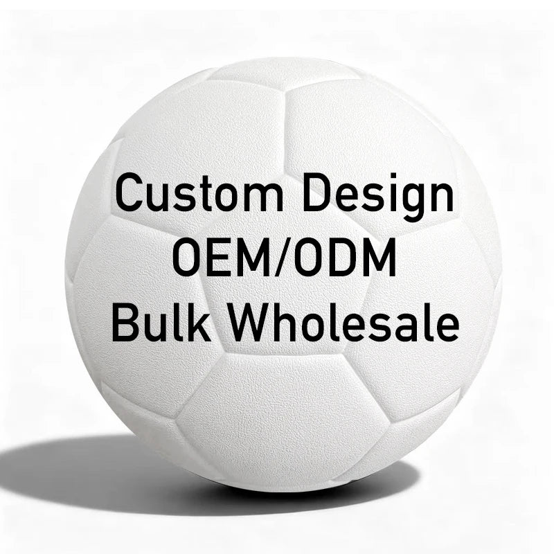 Custom PU Soccer Ball with Logo | Size 5 Machine Stitched