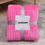Custom Printed Polyester Blanket | 500 Pcs MOQ Home Decor Throw