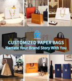 Custom Luxury Paper Shopping Bags | Embossing & Hot Stamping | Eco-Friendly Bulk