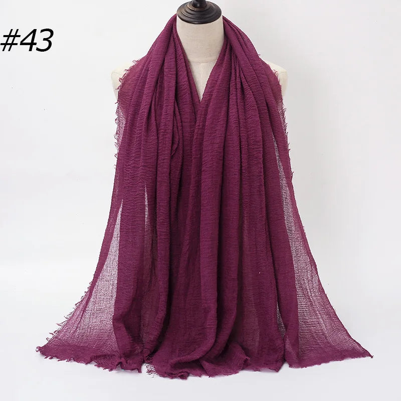 Wholesale Polyester Scarves: 105 Colors, 10-Day Lead, 90x180cm | Spring/Summer Women's Fashion