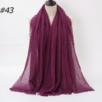 Wholesale Polyester Scarves: 105 Colors, 10-Day Lead, 90x180cm | Spring/Summer Women's Fashion