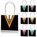 Custom Clear PVC Gift Bags: Button Closure, Full Color Print, Super Clear & Reusable