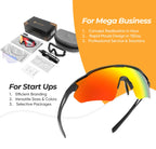 Custom TR90 Sport Sunglasses with Logo | MOQ 50 pcs