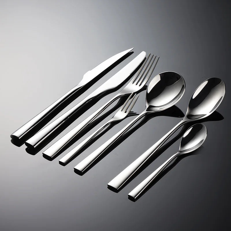 304 Stainless Steel Western Style Cutlery Knife Fork Spoon Hotel Flatware Set |  14 Yrs Factory