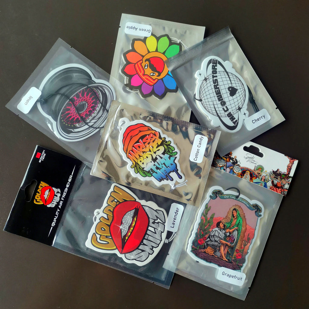 Custom Die Cut Shape Paper Car Air Freshener | MOQ 100