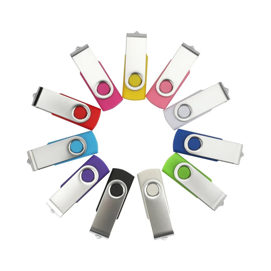 Custom Swivel USB Flash Drive for Everyday Storage and Branded Use
