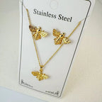 Custom 18K Gold Plated Stainless Steel Jewelry Set | MOQ 2