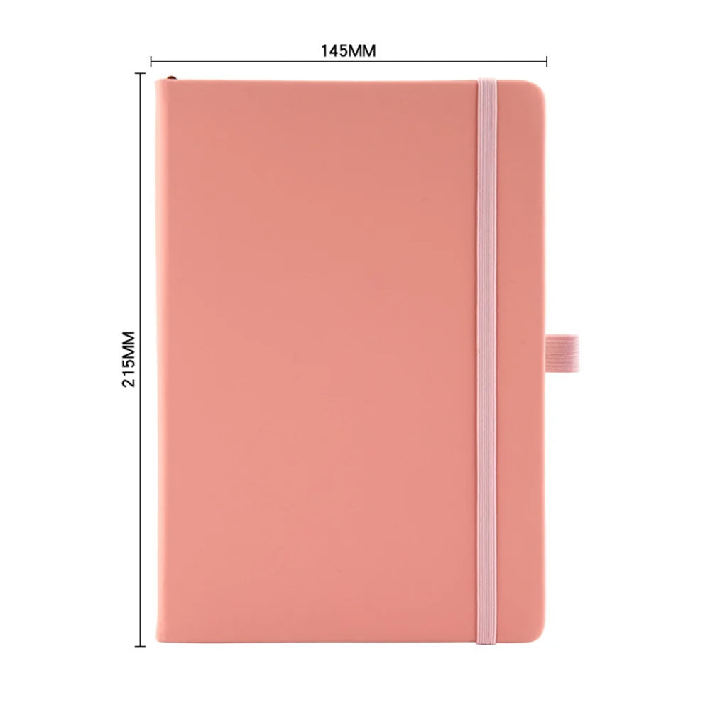 A5 PU Leather Notebook with Elastic Band and Pen Holder for Office, Meetings and Custom Logo