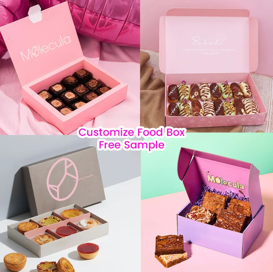 Custom Food Grade Paper Cake Boxes | FDA Certified MOQ Flexible