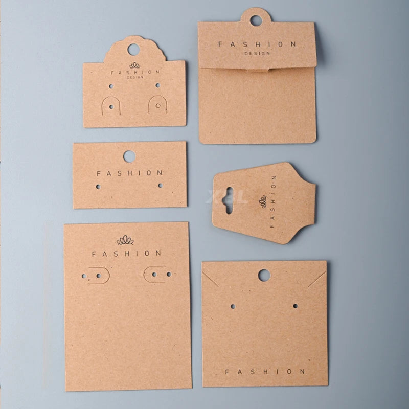 Custom Paper Jewelry Display Cards with Logo | MOQ 100