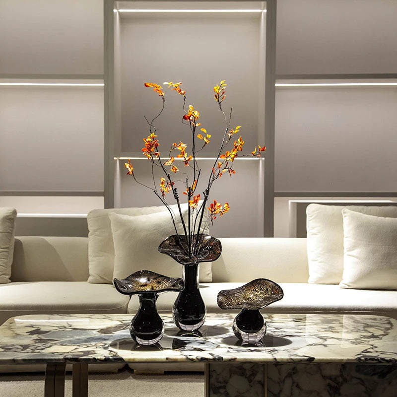Hand-Blown Glass Vase | 1 MOQ for Luxury Home Decor & Hospitality