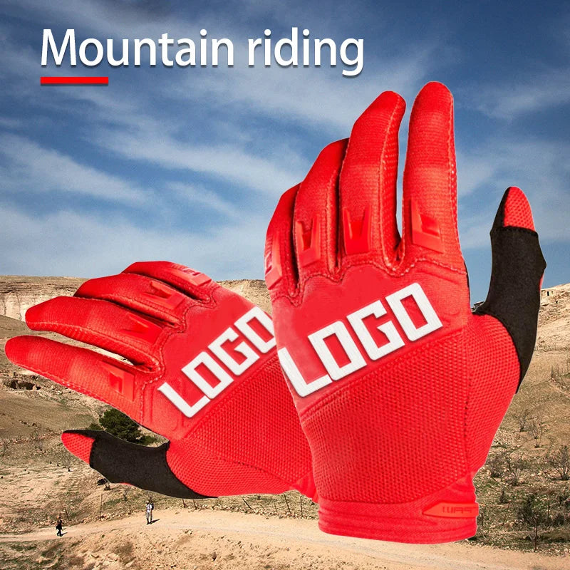 Custom Motorcycle Gloves with Logo | CE EN388 Motocross Dirt Bike