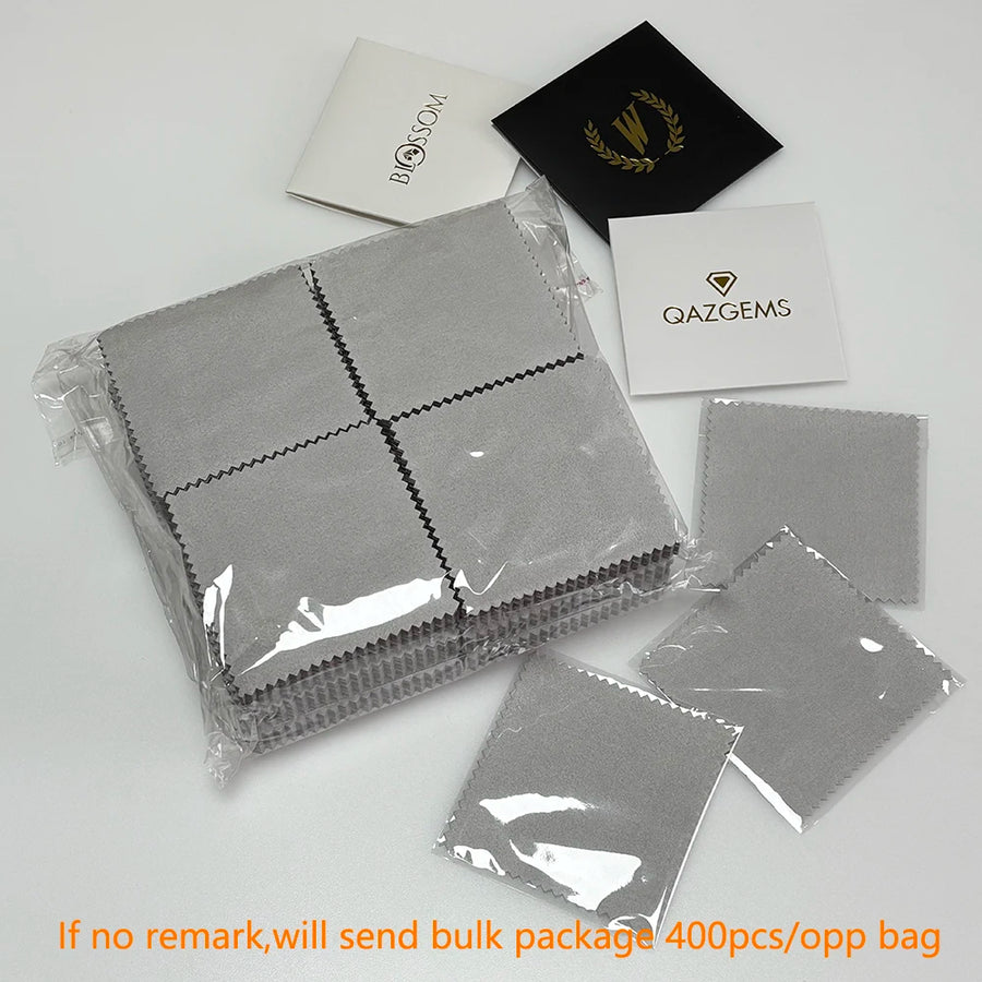 Custom Microfiber Suede Jewelry Cleaning Cloth with Logo | MOQ 100
