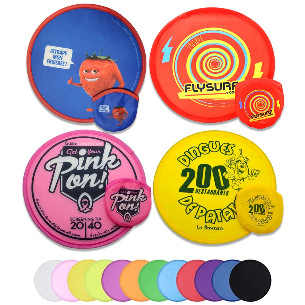 OEM Custom Printed Nylon Flying Disc with Logo | MOQ 100