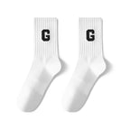 Custom Jacquard Logo Socks | 86% Cotton Crew Socks