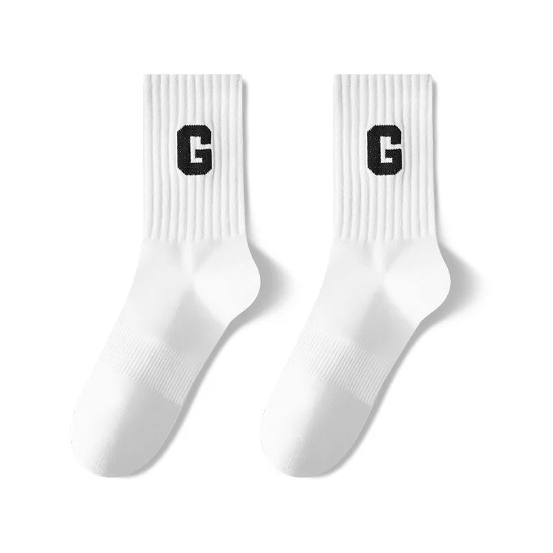 Custom Jacquard Logo Socks | 86% Cotton Crew Socks