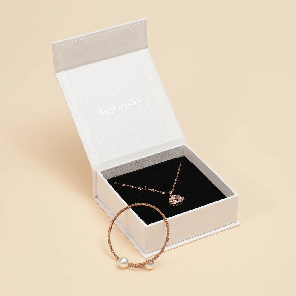 Custom Jewelry Packaging Boxes with Logo — Eco-Friendly Drawer & Magnetic Closure