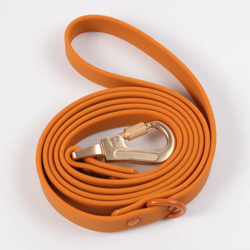 Custom PVC Dog Collar Leash with Logo | MOQ 5 Stock