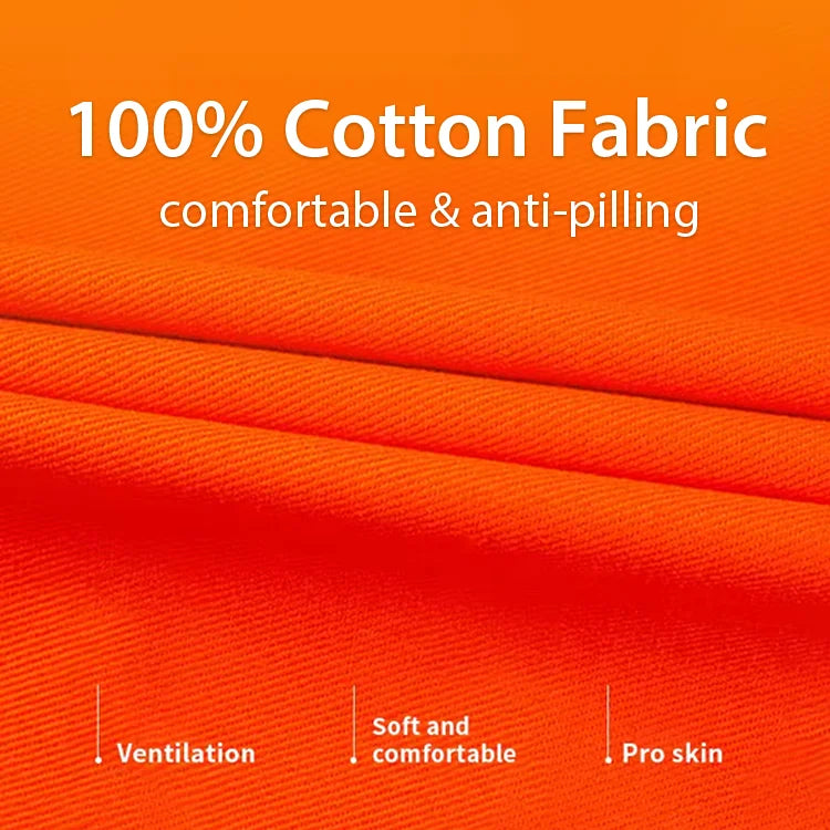 High Visibility Safety Work Shirts for Construction & Industrial Teams(Custom Logo, Industrial Use)